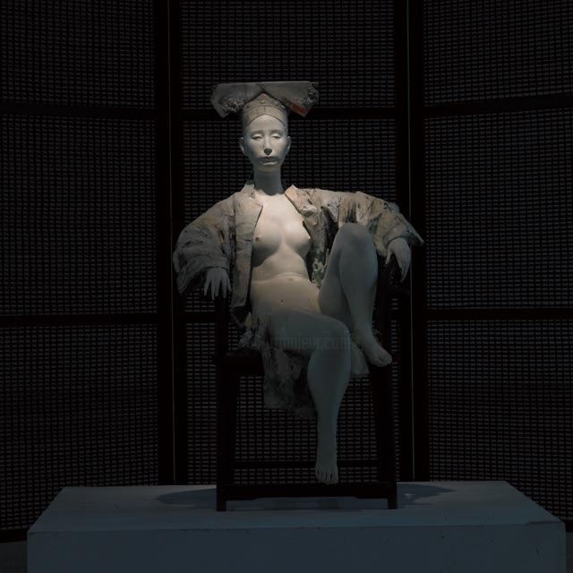 Sculptuur getiteld "堆云 堆雪" door Xiang Qun Li, Origineel Kunstwerk