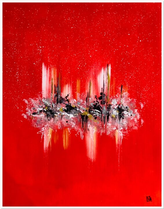 Peinture intitulée "REFLETS" par Liza Correia, Œuvre d'art originale, Acrylique
