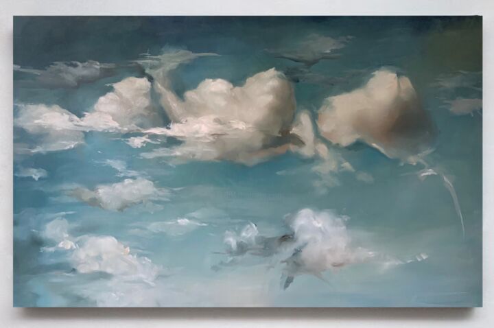 Malerei mit dem Titel "Blue sky 2" von Liza Orlovska, Original-Kunstwerk, Öl