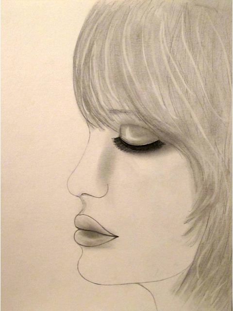 Dessin intitulée "Sweet Dreams, portr…" par Liza Peninon, Œuvre d'art originale, Crayon