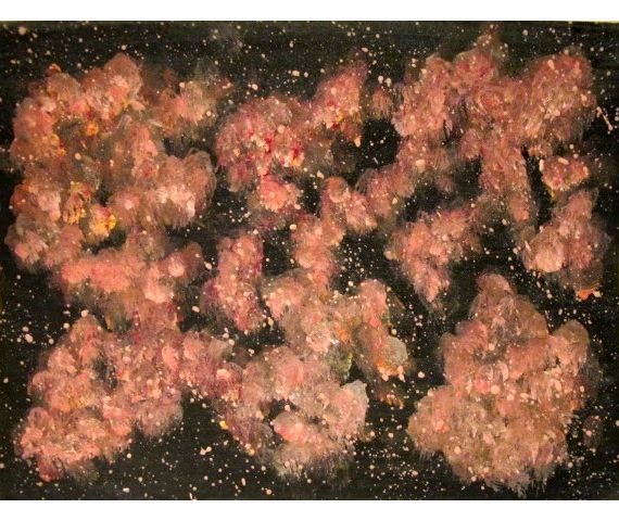 Painting titled "Cosmic Flowers, abs…" by Liza Peninon, Original Artwork, Acrylic
