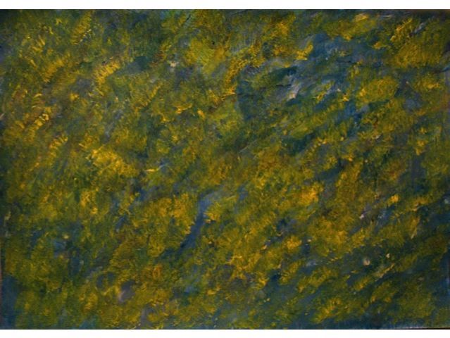 Painting titled "Aqua Nebula, abstra…" by Liza Peninon, Original Artwork, Acrylic