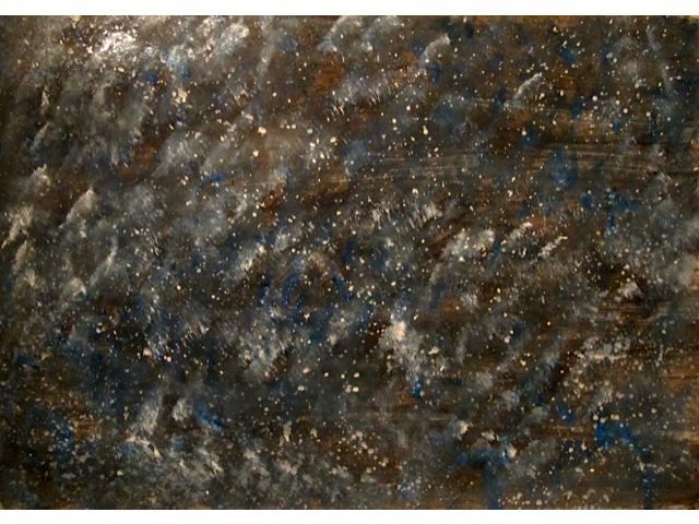 Malerei mit dem Titel "Nebula Vibes, abstr…" von Liza Peninon, Original-Kunstwerk, Acryl