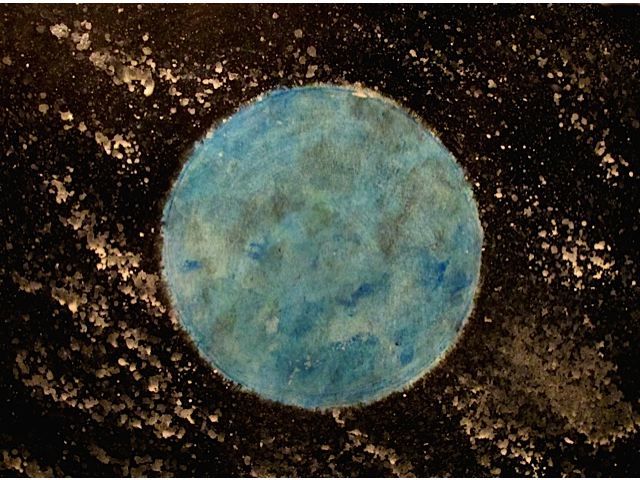 Peinture intitulée "The hidden Planet,…" par Liza Peninon, Œuvre d'art originale, Acrylique