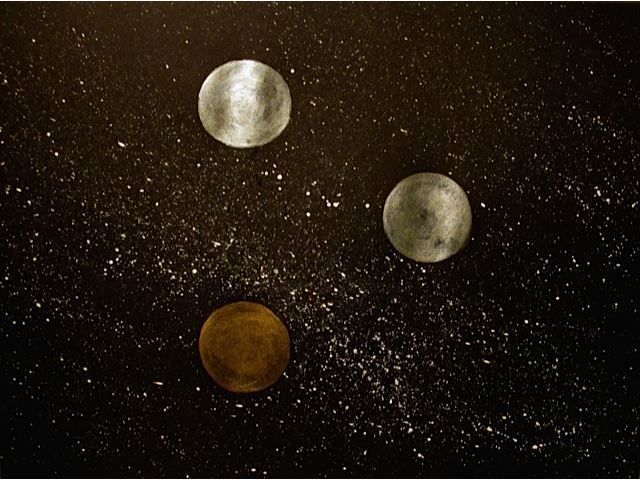 Peinture intitulée "La Triade Opaline,…" par Liza Peninon, Œuvre d'art originale, Acrylique
