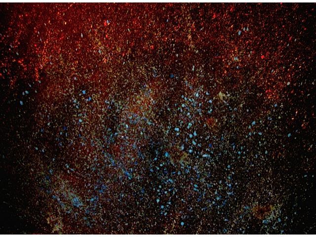 Peinture intitulée "Glowing Nebula, abs…" par Liza Peninon, Œuvre d'art originale, Acrylique