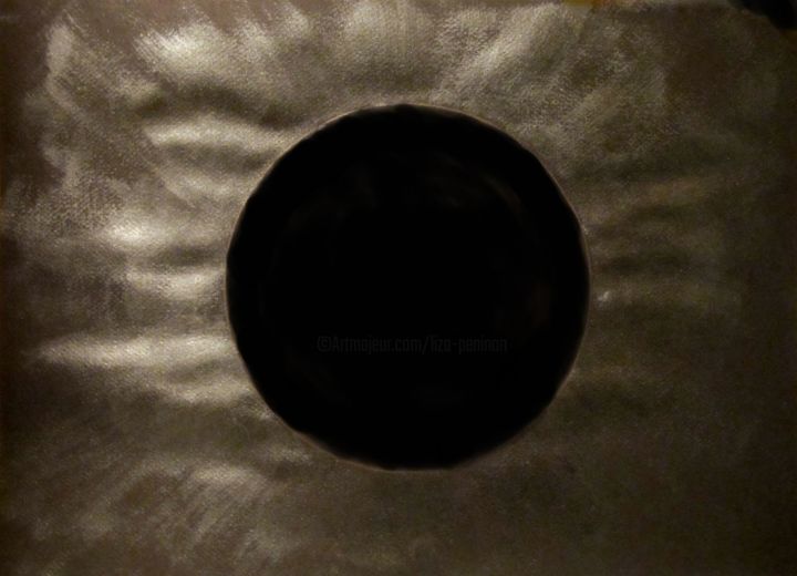 Картина под названием "Giant Black Hole, a…" - Liza Peninon, Подлинное произведение искусства, Акрил