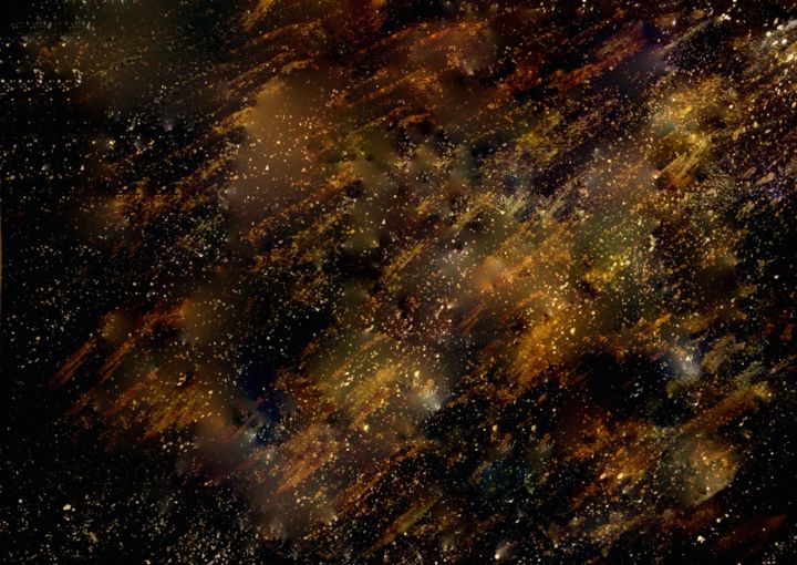 「The Secret Nebula,…」というタイトルの絵画 Liza Peninonによって, オリジナルのアートワーク, アクリル