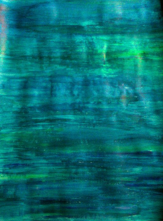 Painting titled "Reflection, abstrac…" by Liza Peninon, Original Artwork, Acrylic