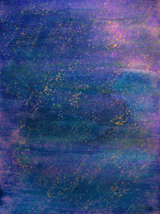 Schilderij getiteld "Underworld Nebula,…" door Liza Peninon, Origineel Kunstwerk, Acryl