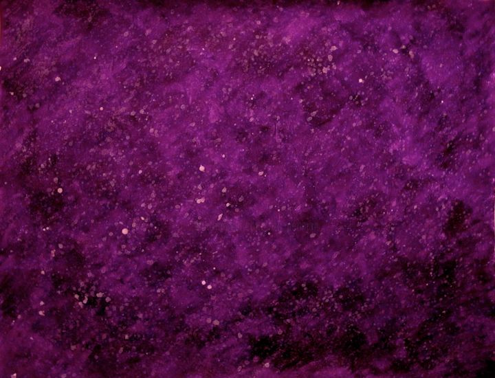 Malerei mit dem Titel "Purple Cosmic Night…" von Liza Peninon, Original-Kunstwerk, Acryl