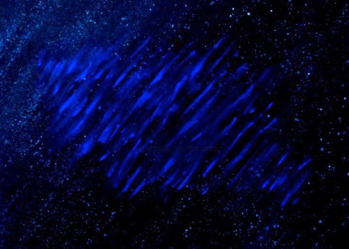 绘画 标题为“Blue Shooting Stars…” 由Liza Peninon, 原创艺术品, 丙烯