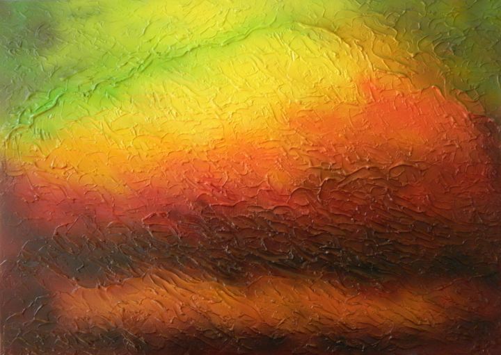 A New Dawn Abstract Aerial Painting Painting By Liza Wheeler Artmajeur