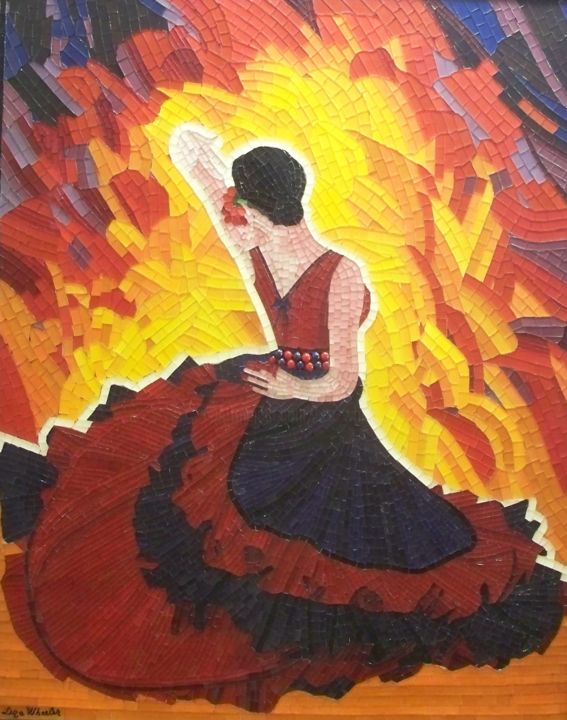 Escultura titulada "Passion Flamenco -…" por Liza Wheeler, Obra de arte original, Otro