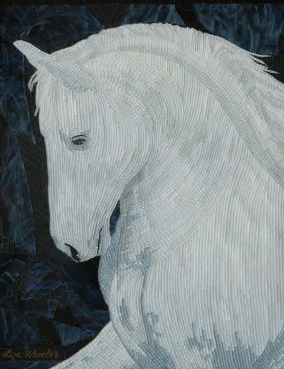 Sculpture titled "Moonlight - white h…" by Liza Wheeler, Original Artwork, Other
