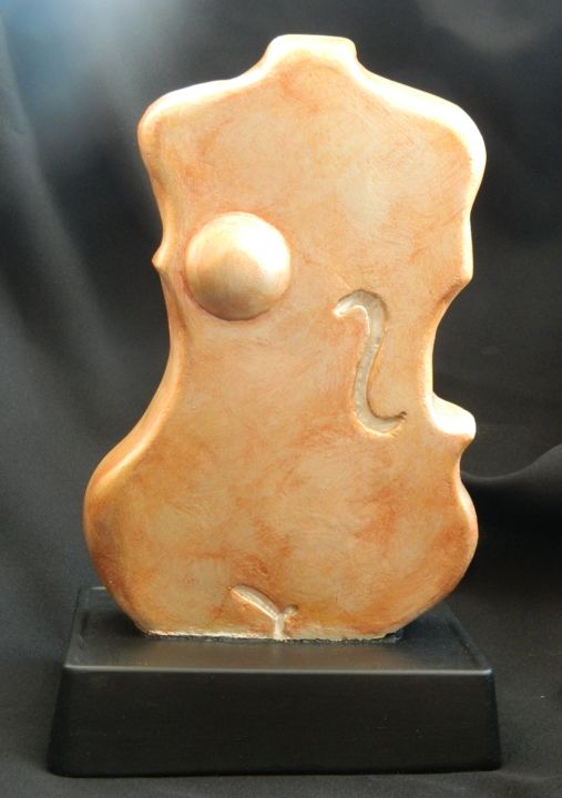 Sculpture titled "Violin Romance -abs…" by Liza Wheeler, Original Artwork, Mixed Media