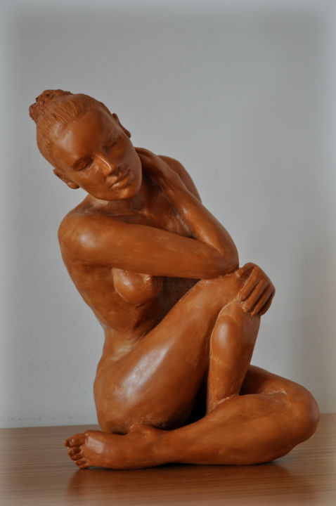 Γλυπτική με τίτλο "Женская фигура" από Liza Atzori, Αυθεντικά έργα τέχνης, Πηλός