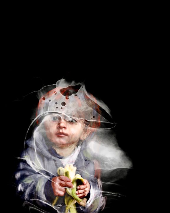 Digital Arts titled "ANOTHER INNOCENT" by Lize Krüger, Original Art, Digital Painting