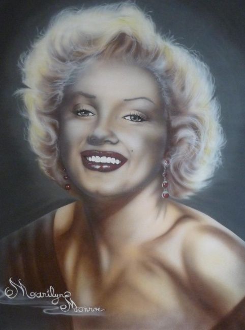 Peinture intitulée "my Marilyne" par L.Nico, Œuvre d'art originale, Huile