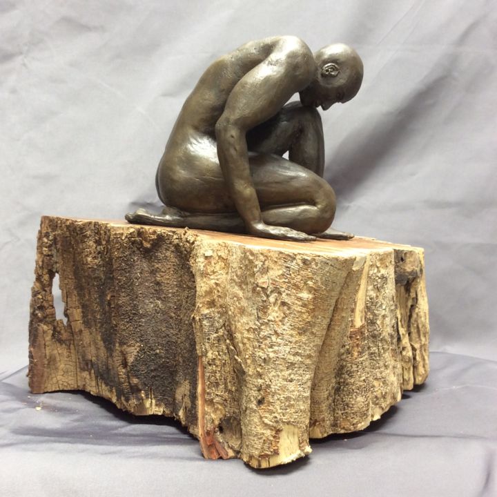 Sculpture titled "Despair" by Lynette Rosen, Original Art,