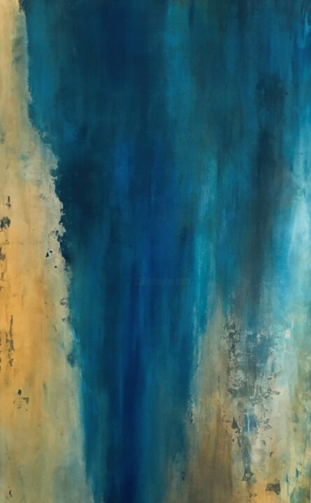 Painting titled "FLOW" by Lilla Kuzma, Original Art, Acrylic