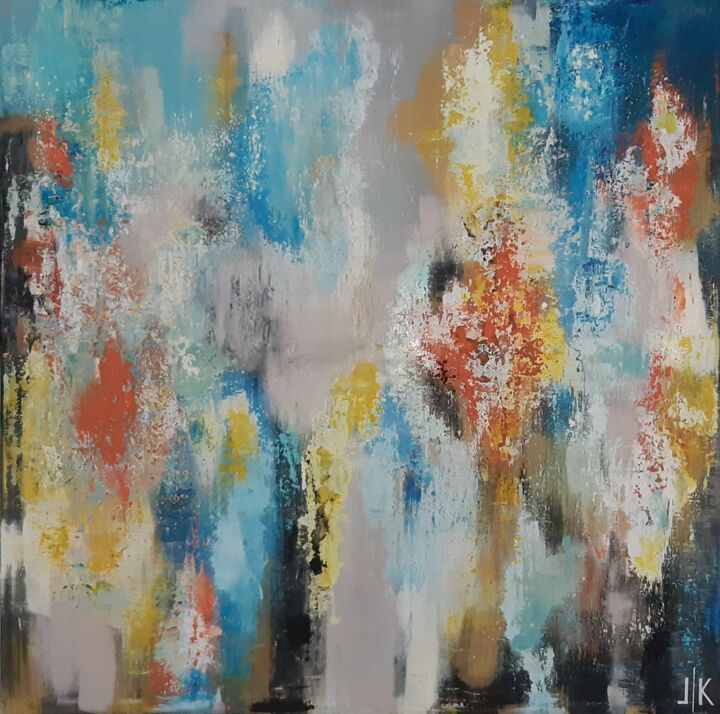 Painting titled "VIBRATION" by Lilla Kuzma, Original Art, Acrylic