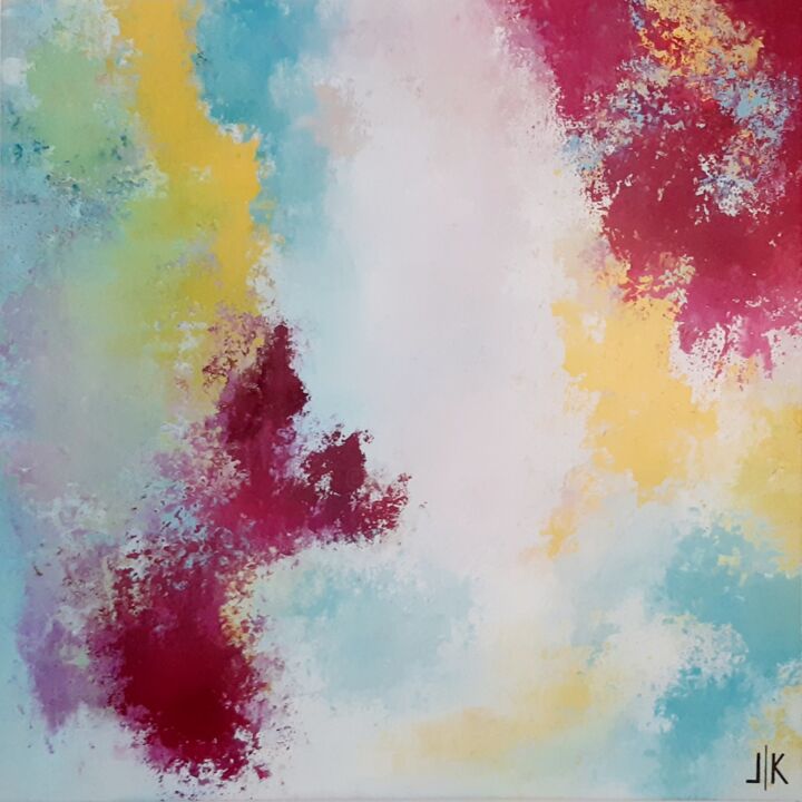 Painting titled "JOY" by Lilla Kuzma, Original Art, Acrylic