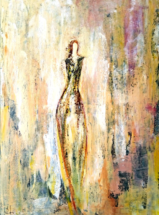 Painting titled "Aphrodite" by Laurentia Petcu, Original Artwork, Acrylic