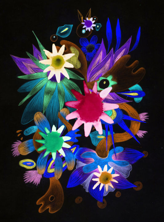 Digitale Kunst mit dem Titel "Color Poetry" von Llchristophell, Original-Kunstwerk, Digitale Malerei