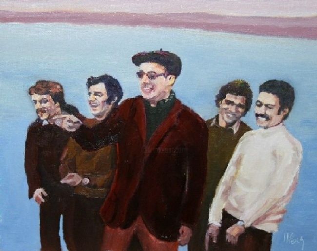 Pintura titulada "5 de copes" por Lluís Pèries Escòlies, Obra de arte original