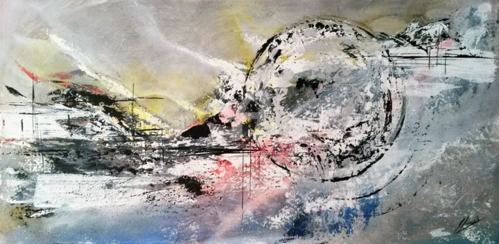 Pintura intitulada "Fast" por Lluís Miró, Obras de arte originais, Acrílico