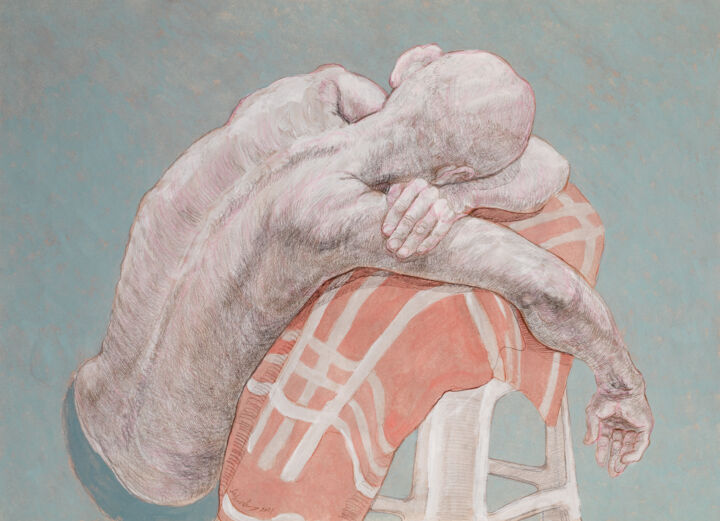 Disegno intitolato "Such a perfect day" da Natalie Levkovska, Opera d'arte originale, Gouache