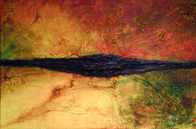 Peinture intitulée "horizon" par Ln Henry, Œuvre d'art originale