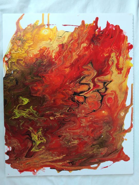 Malarstwo zatytułowany „Бабочка -жидкий акр…” autorstwa Гарайчик, Oryginalna praca, Akryl