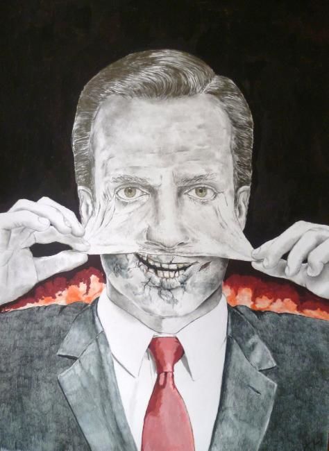 Malerei mit dem Titel "Corruption is a Dan…" von Loaded88, Original-Kunstwerk