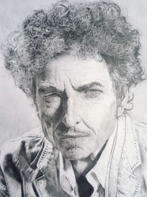 Dibujo titulada "Bob Dylan.JPG" por Loaded88, Obra de arte original