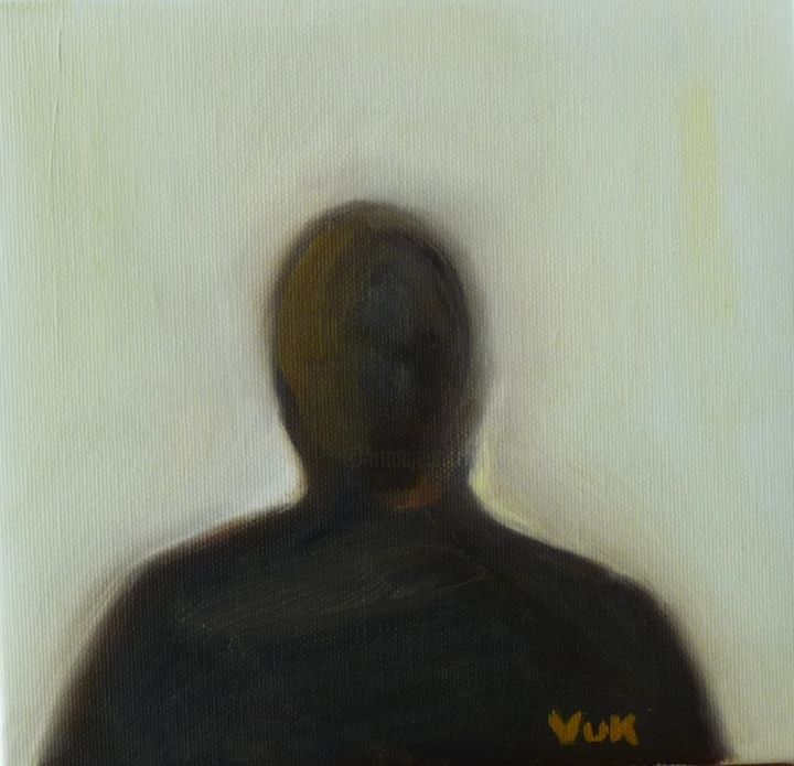 Painting titled "Figures 4" by Vuk, Original Artwork, Oil