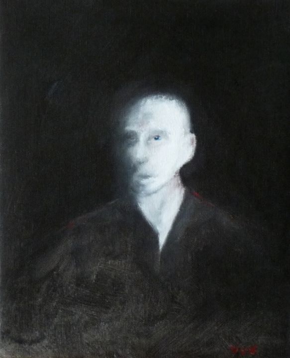 Painting titled "portrait" by Vuk, Original Artwork, Oil