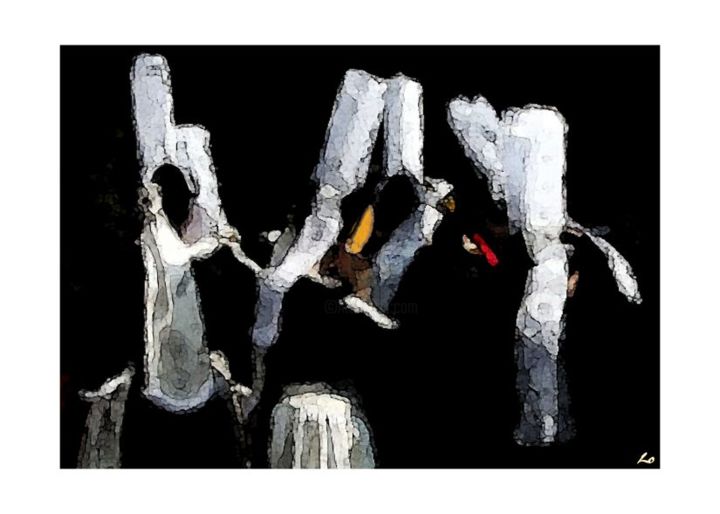 Painting titled "Danse Trans' en Big…" by Lo De Dada, Original Artwork, Other