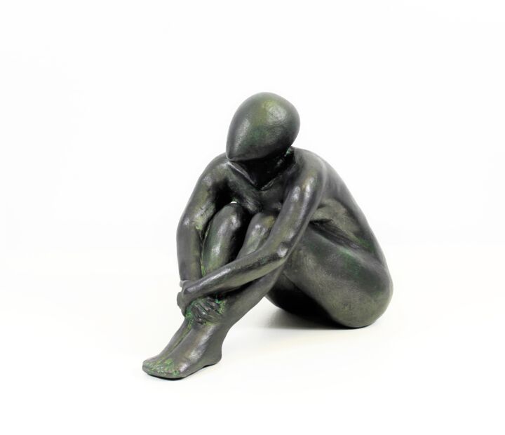 Skulptur mit dem Titel "Perséide n°1/8" von Lode, Original-Kunstwerk, Gips