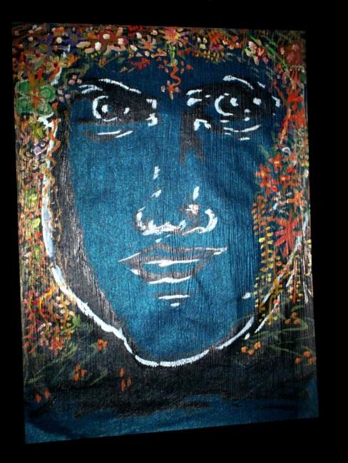 Painting titled "Hidden_Expression" by Canvas On Life, Original Artwork