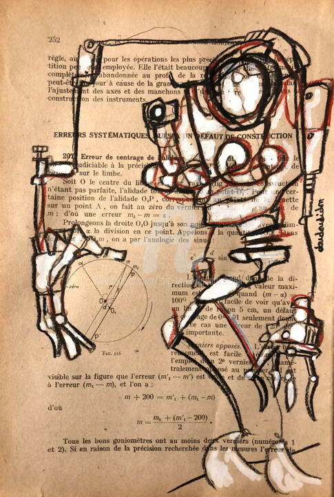 Drawing titled "Monstre éducatif 29…" by Loic Tarin (Doudoudidon), Original Artwork, Pencil