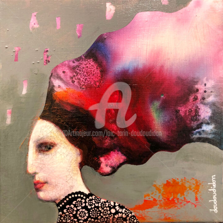 Pintura titulada "Madame Hubble" por Loic Tarin (Doudoudidon), Obra de arte original, Acrílico