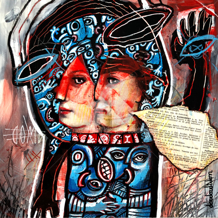 Pintura titulada "Je tavais bien dit…" por Loic Tarin (Doudoudidon), Obra de arte original, Acrílico