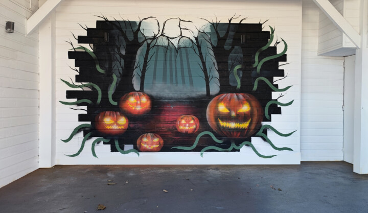 Peinture intitulée "OCEANA Halloween" par Loic Thepaut, Œuvre d'art originale, Acrylique