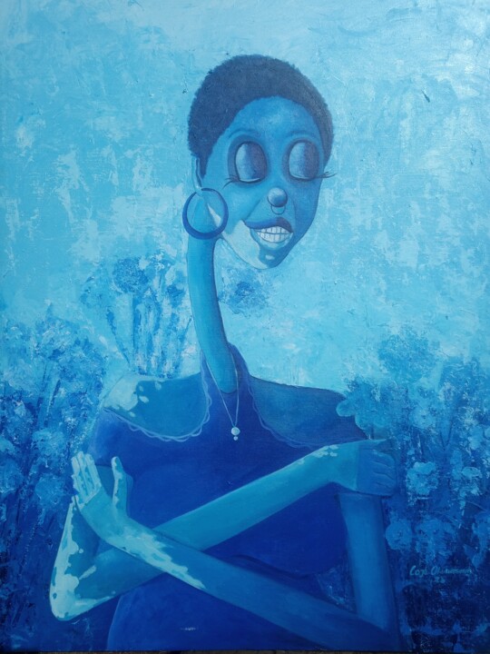 Pintura intitulada "Self love ll" por Loje Oluwaseun Loje, Obras de arte originais, Acrílico