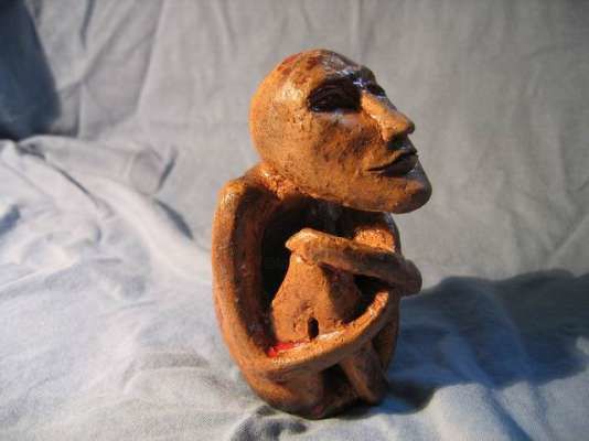 Skulptur mit dem Titel "Medit" von Loka, Original-Kunstwerk