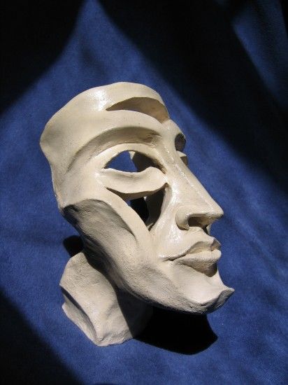 Skulptur mit dem Titel "Face" von Loka, Original-Kunstwerk