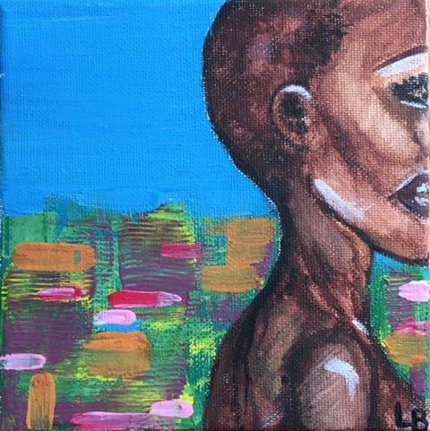 Painting titled "Lola" by Gazella, Original Artwork