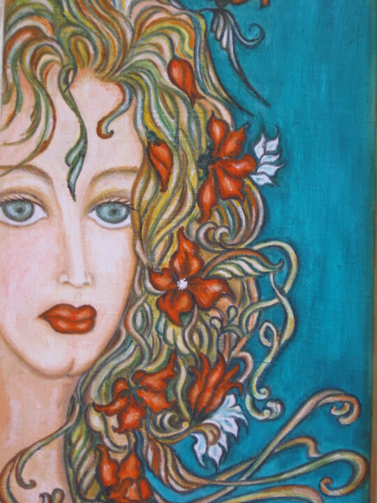Painting titled "Beaute" by Lola Didenko, Original Artwork, Oil